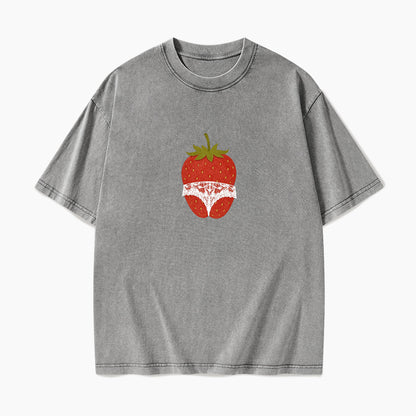 Strawberry Curves Confidence Washed Tees
