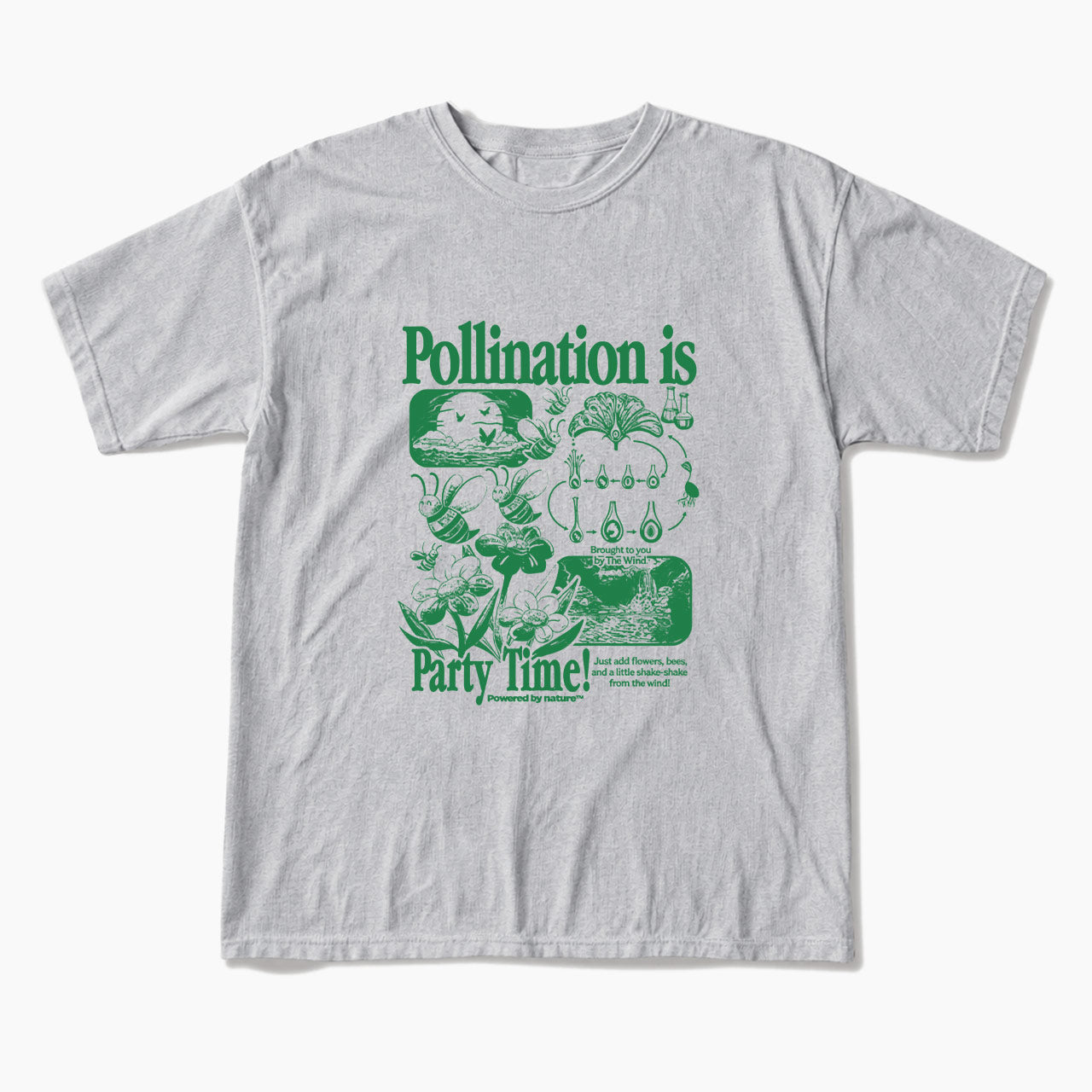 Bee Pollination Vintage T Shirts
