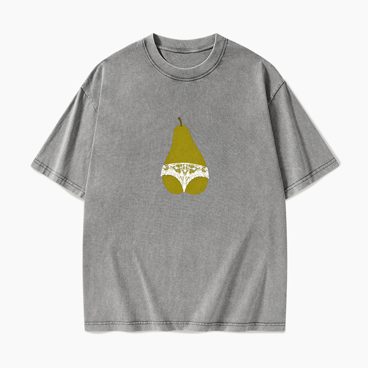 Pear Shaped And Proud Washed Tees