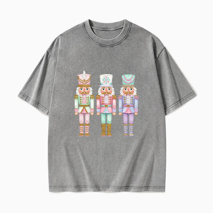 Pastel Soldier Christmas Washed Tees