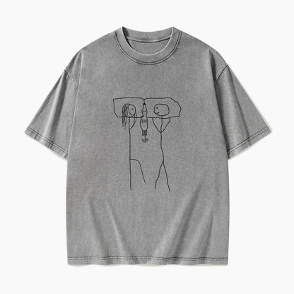 Puppy Between Us Washed Tees