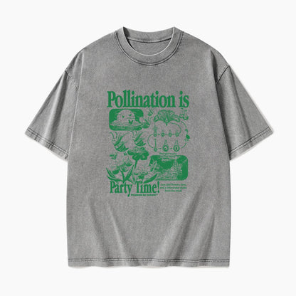 Bee Pollination Vintage Washed Tees