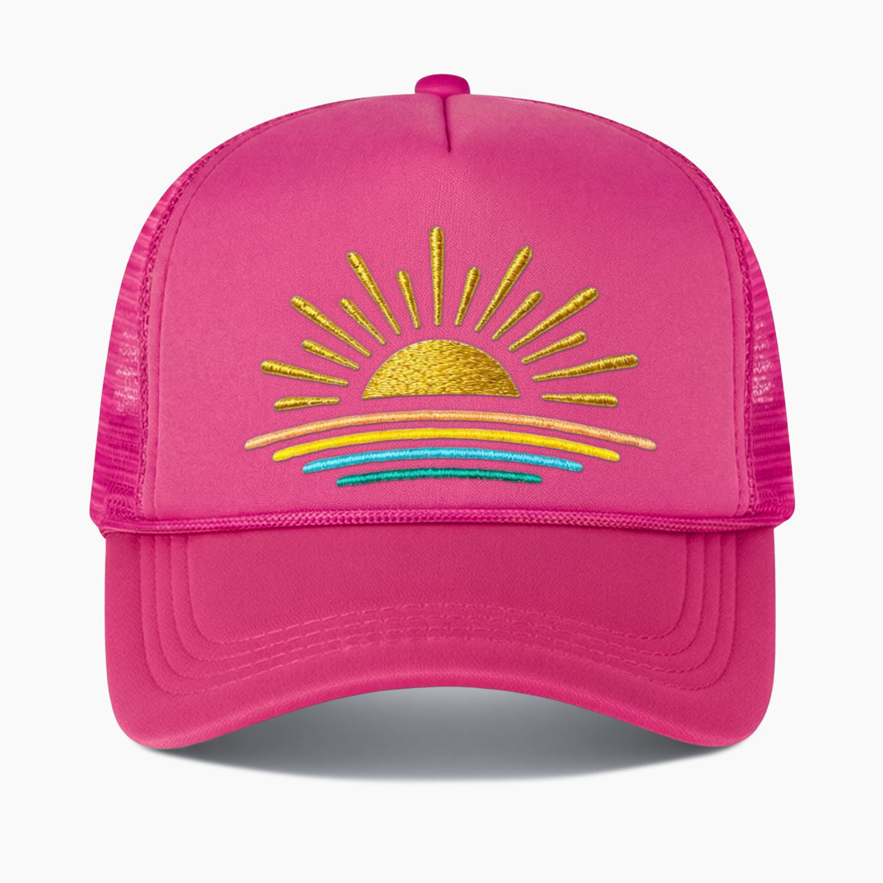 Embroidered Sunset Trucker Hat