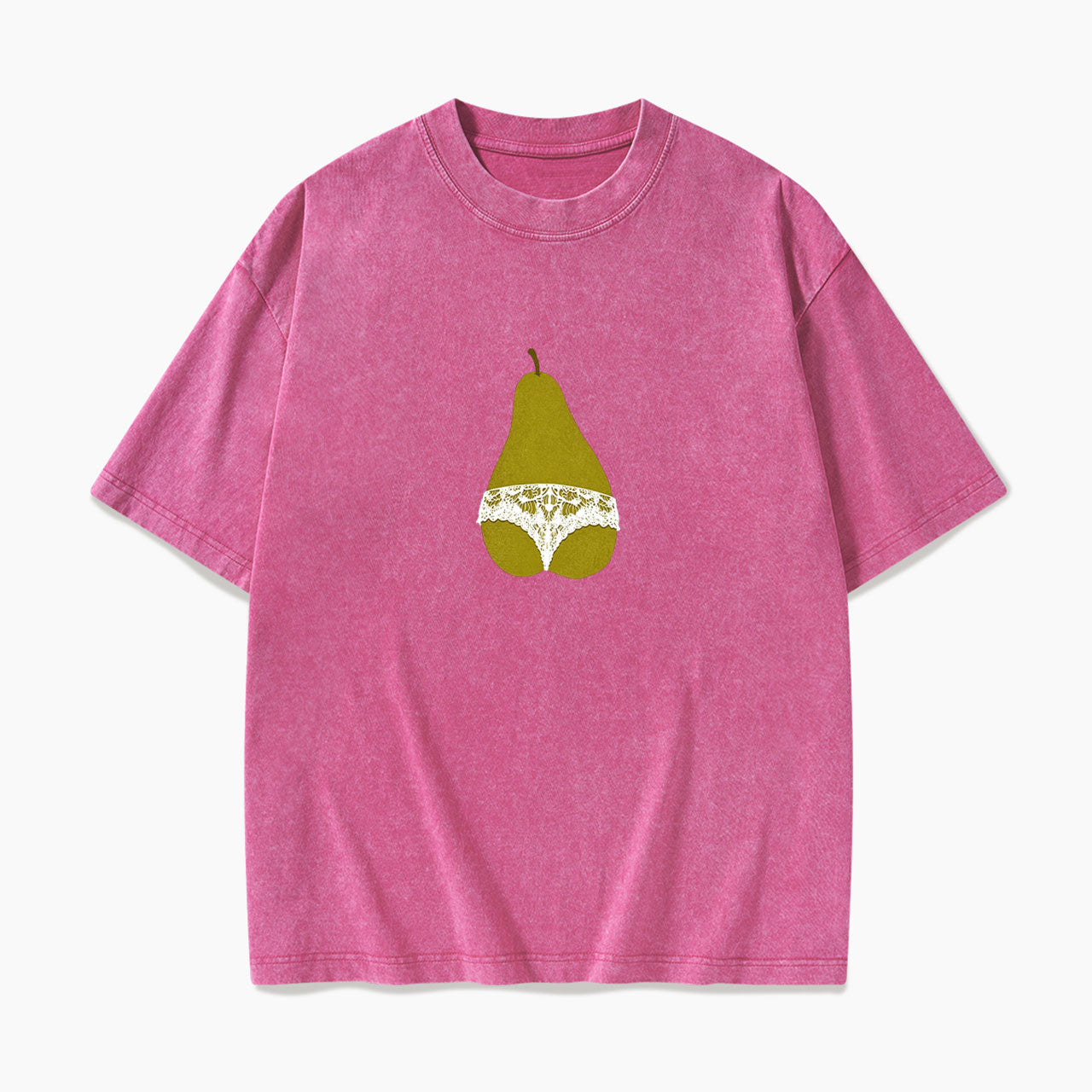 Pear Shaped And Proud Washed Tees