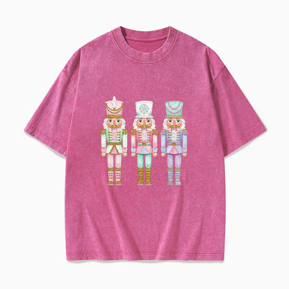 Pastel Soldier Christmas Washed Tees