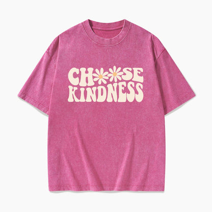 Choose Kindness Daisy Washed Tees