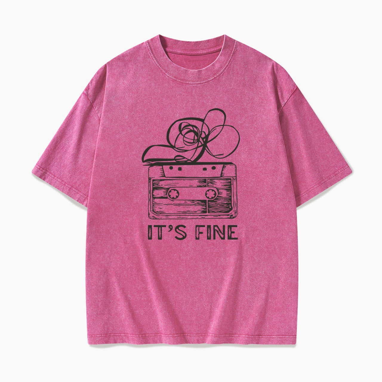 Cassette Tape It is Fine Washed Tees