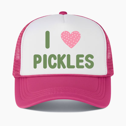 I Love Pickles Colorblock Trucker Hat