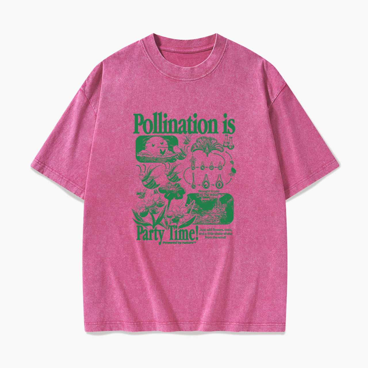Bee Pollination Vintage Washed Tees