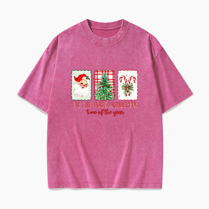 It is the most Wonderful Time of the Year Christmas Washed Tees