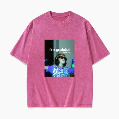 I am Grateful Aesthetic Washed Tees