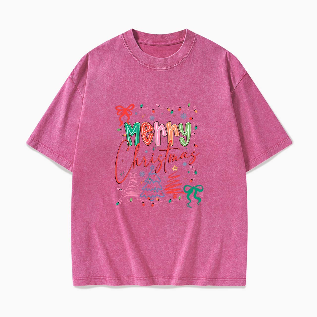 Merry Christmas Washed Tees