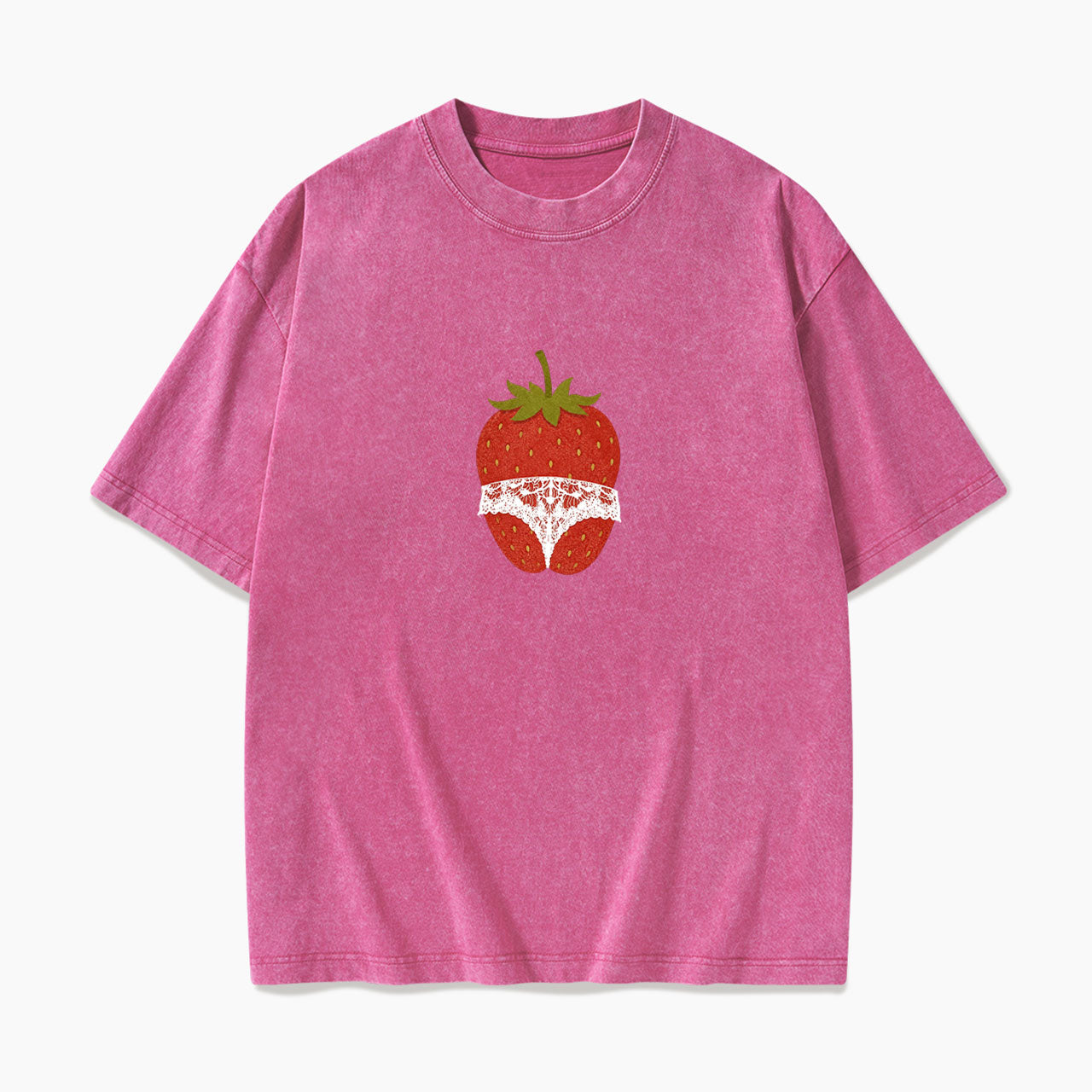 Strawberry Curves Confidence Washed Tees