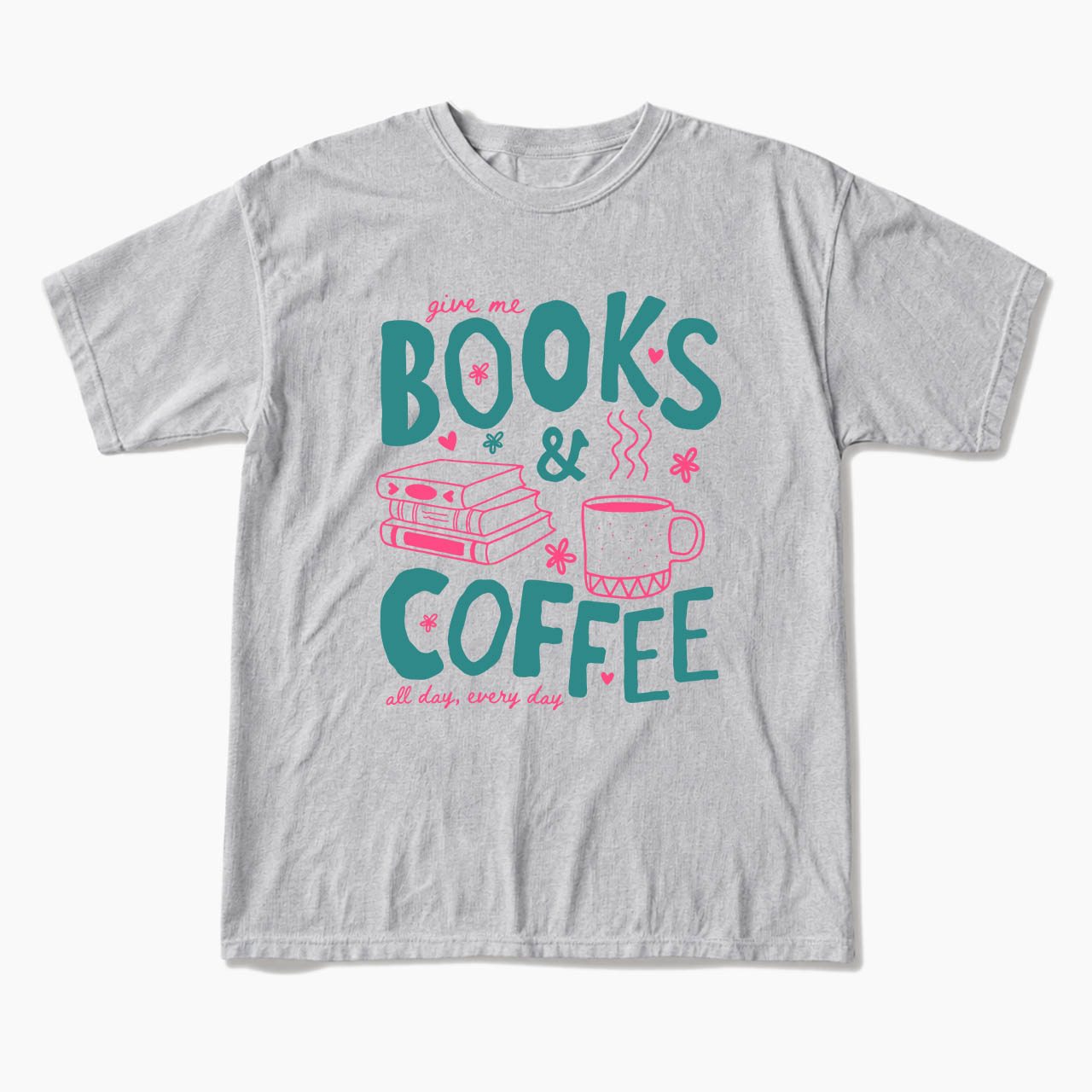 Books and Coffee T Shirts