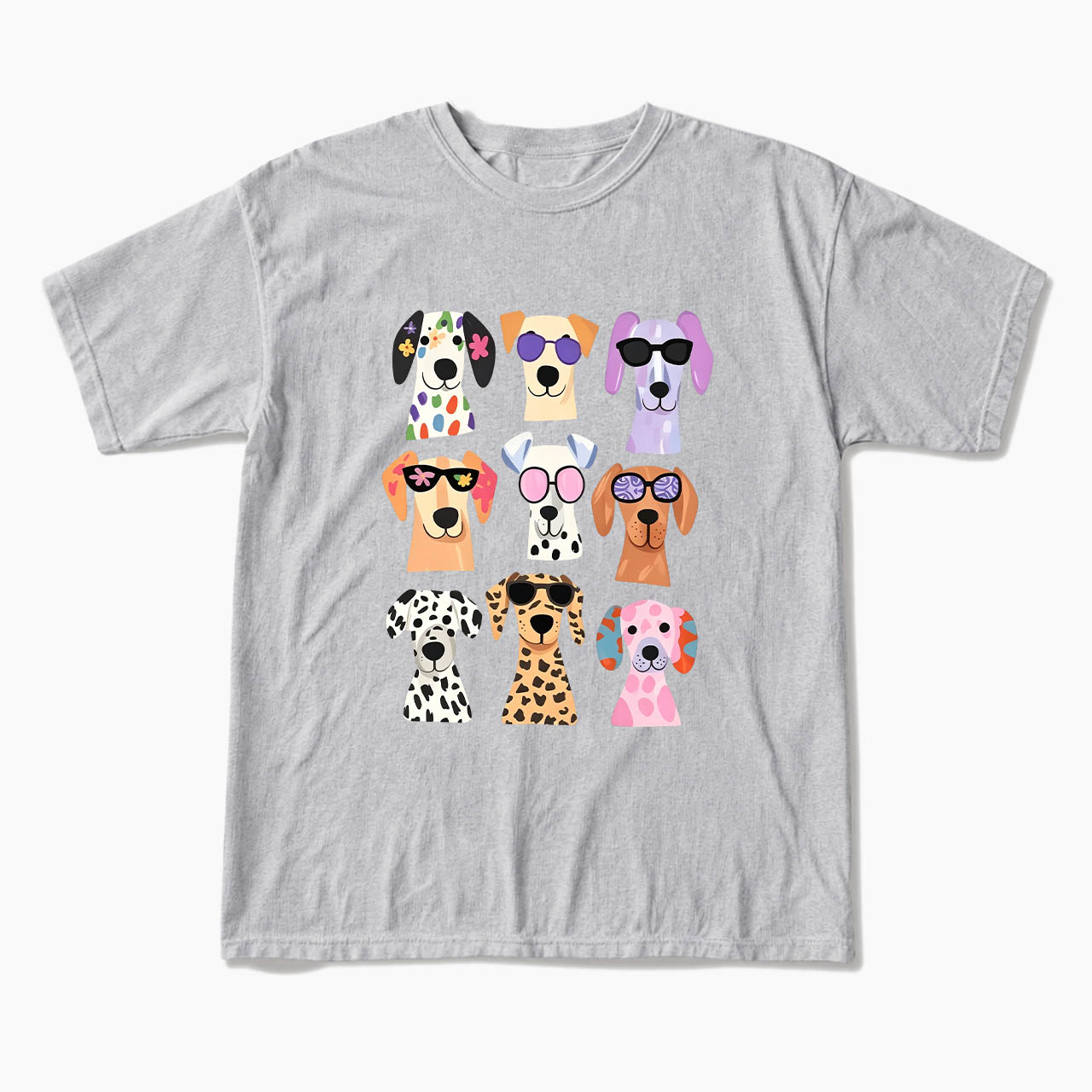 Colorful Cute Dog T Shirts