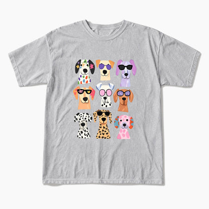 Colorful Cute Dog T Shirts