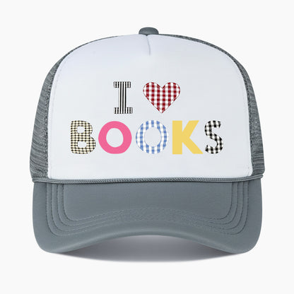 I Love Books Colorblock Trucker Hat