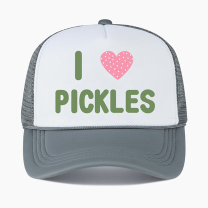 I Love Pickles Colorblock Trucker Hat