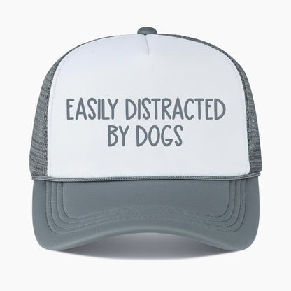 Easily Distracted by Dogs Colorblock Trucker Hat