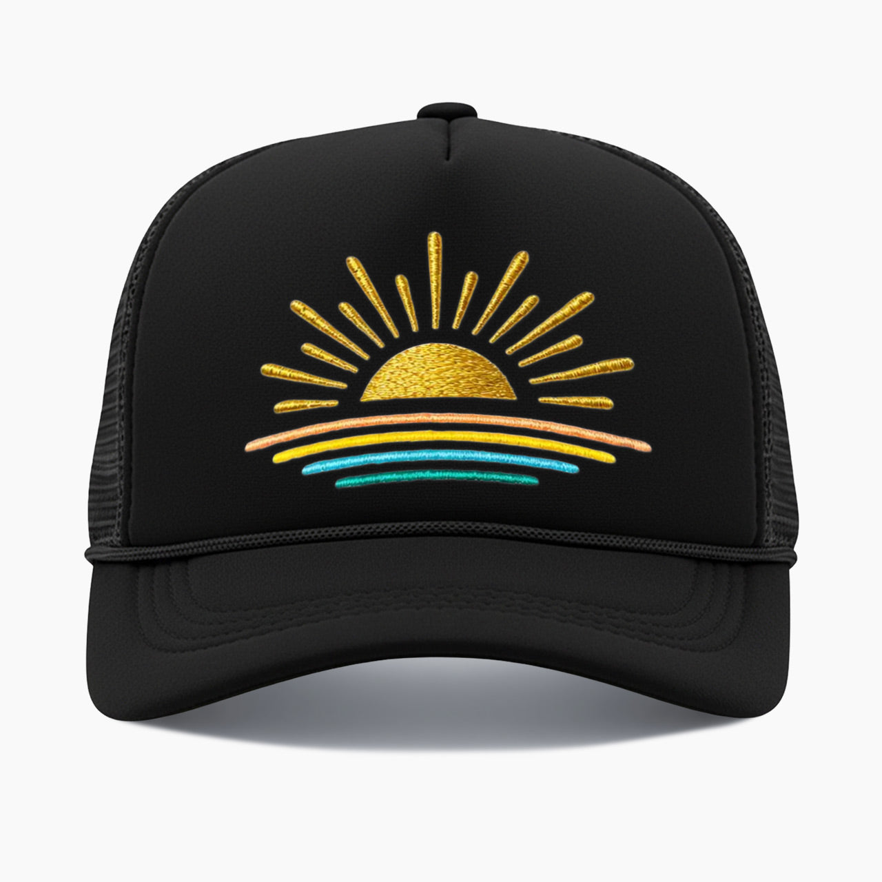 Embroidered Sunset Trucker Hat