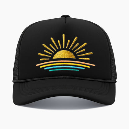 Embroidered Sunset Trucker Hat