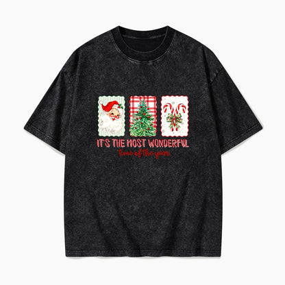It is the most Wonderful Time of the Year Christmas Washed Tees