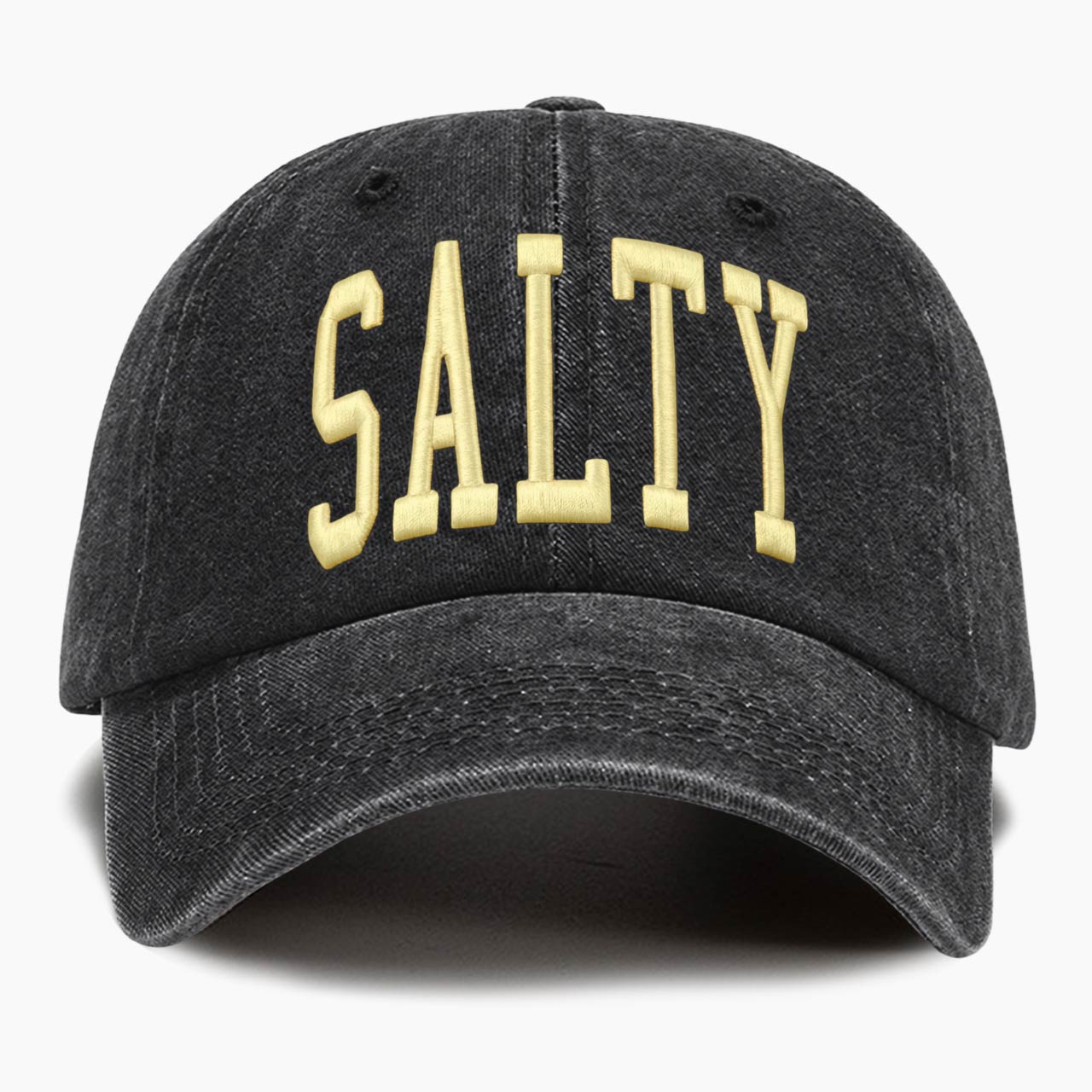 Embroidered Salty Washed Baseball Cap