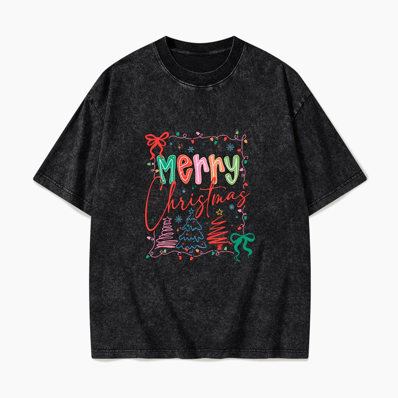 Merry Christmas Washed Tees
