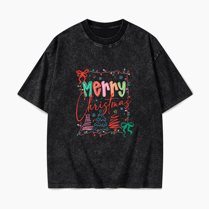 Merry Christmas Washed Tees