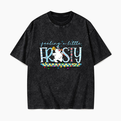 Feeling a Little Frost Christmas Washed Tees