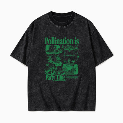 Bee Pollination Vintage Washed Tees