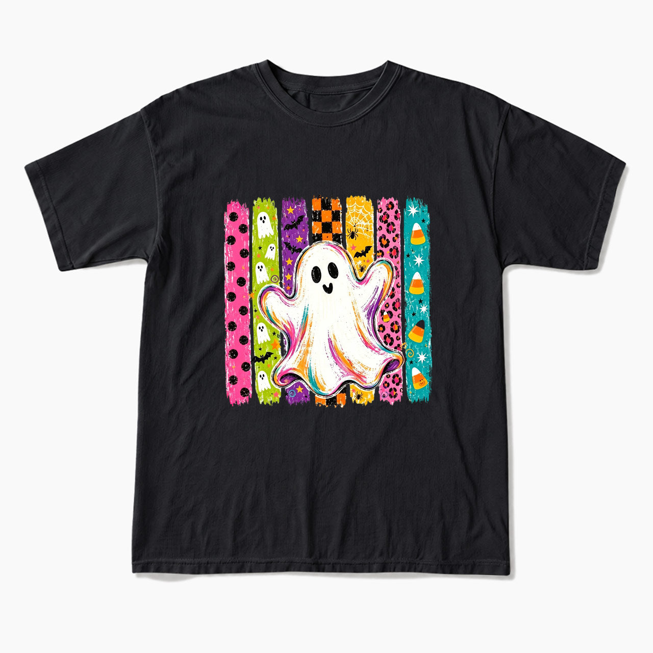 Rainbow Ghost Halloween T Shirts