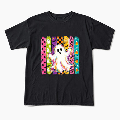 Rainbow Ghost Halloween T Shirts