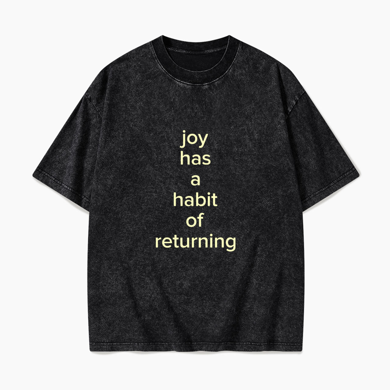 Joy Has A Habit Of Returning Washed Tees