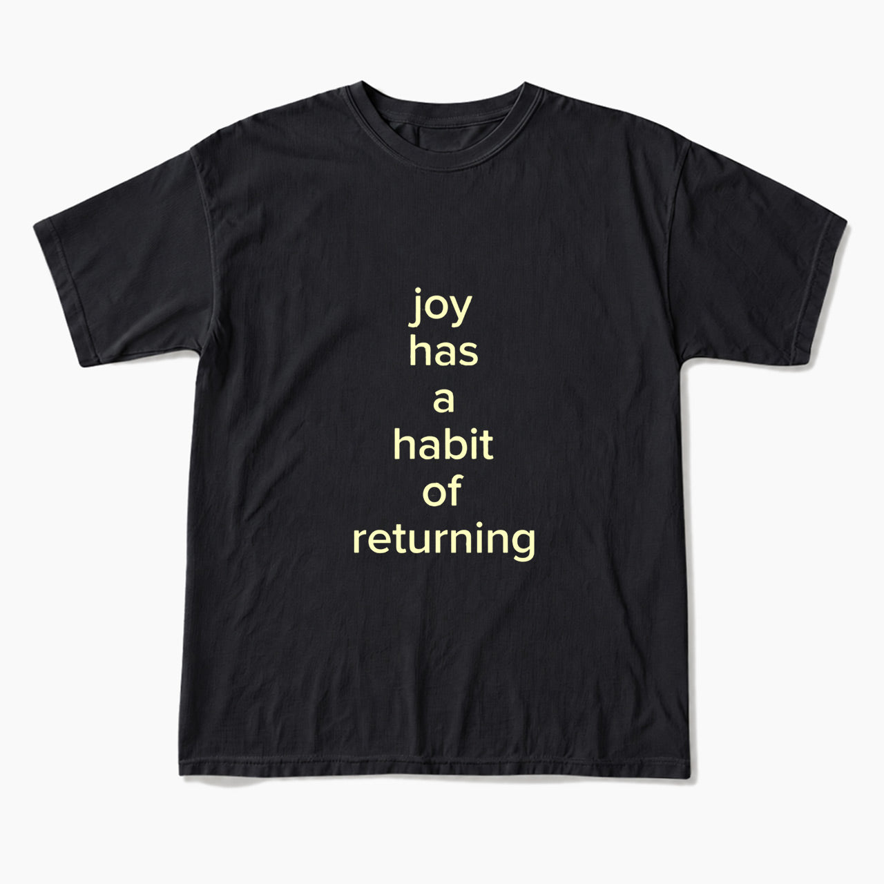Joy Has A Habit Of Returning T Shirts