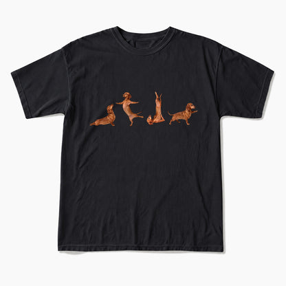 Yoga Dachshunds T Shirts