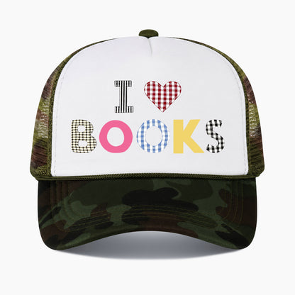 I Love Books Colorblock Trucker Hat