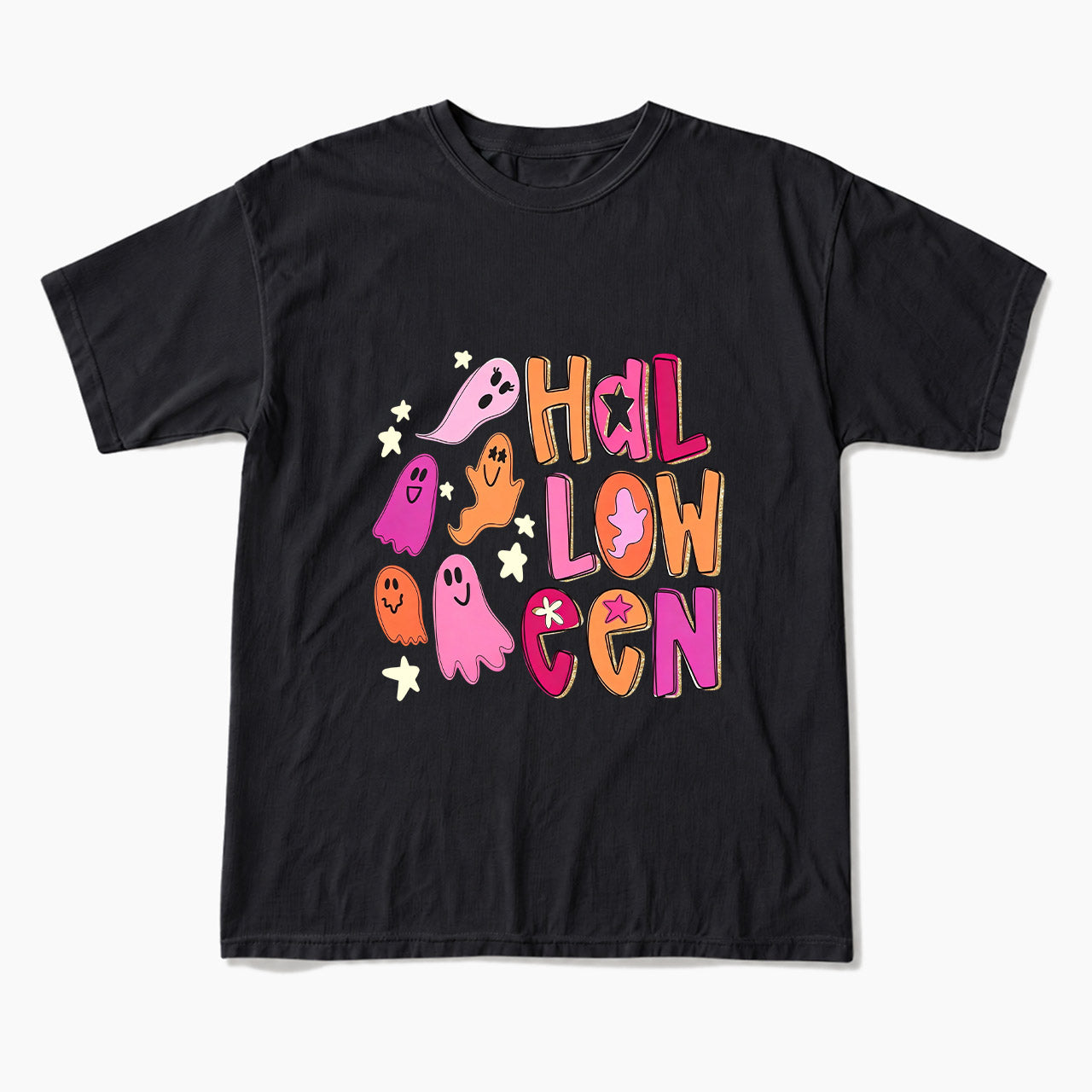 Ghost Doodle Halloween T Shirts