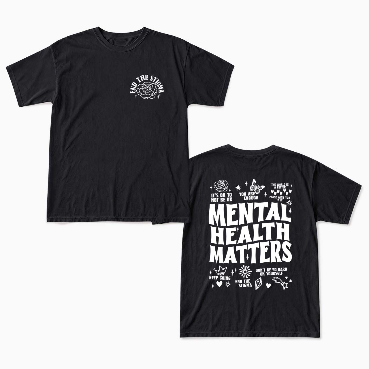 Mental Health Matters Two Sides T Shirts