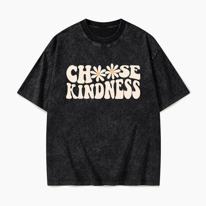Choose Kindness Daisy Washed Tees