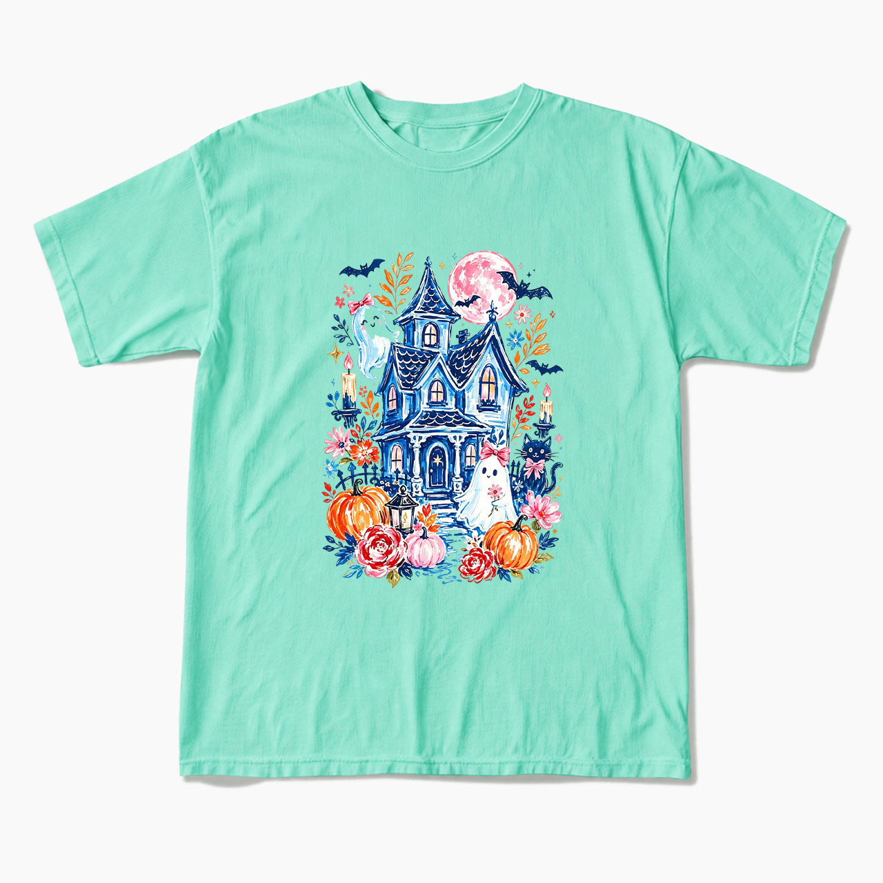 Haunted House Halloween T Shirts