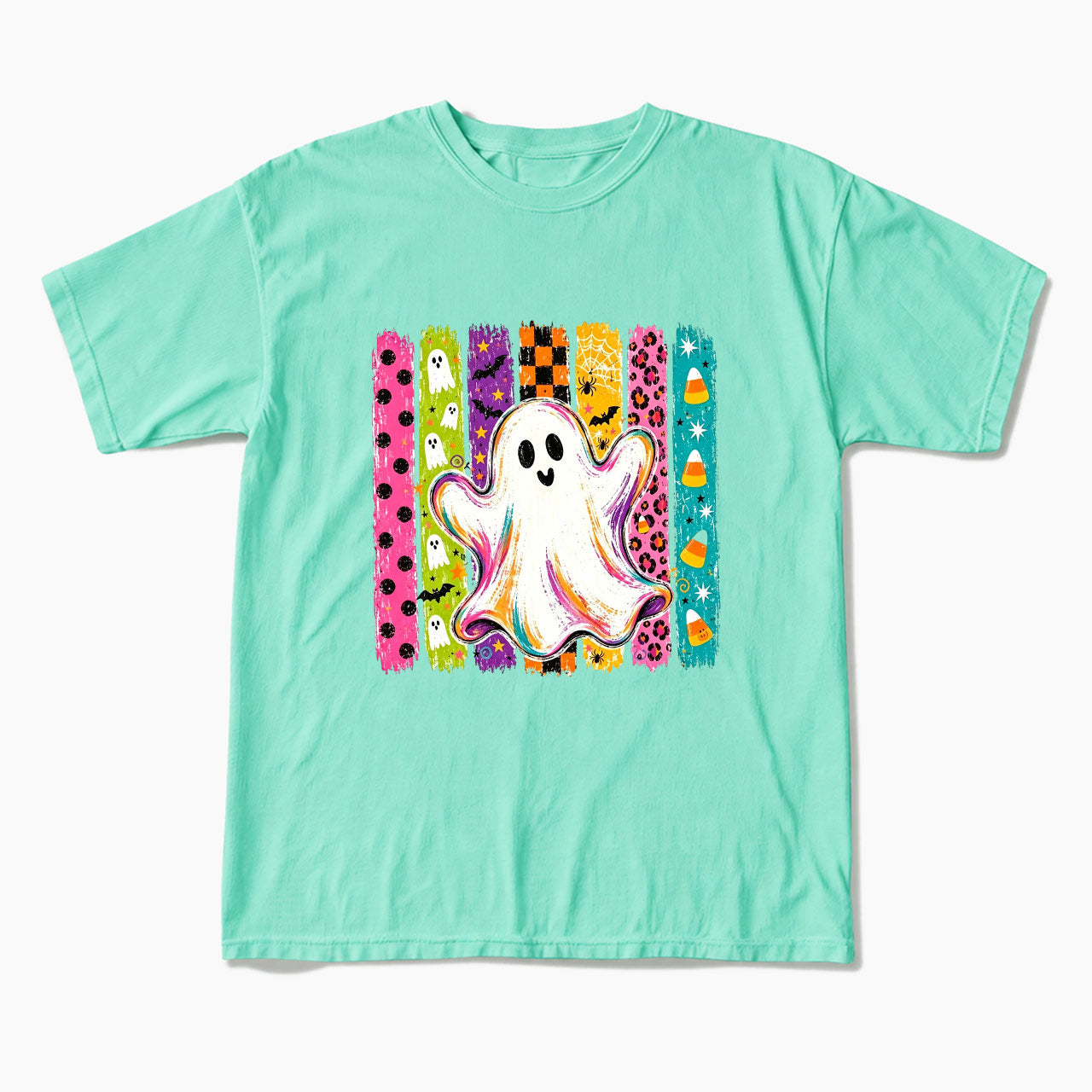 Rainbow Ghost Halloween T Shirts