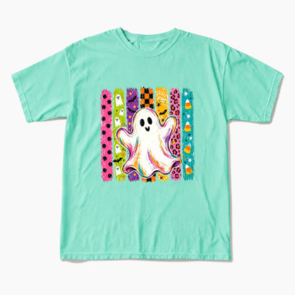 Rainbow Ghost Halloween T Shirts