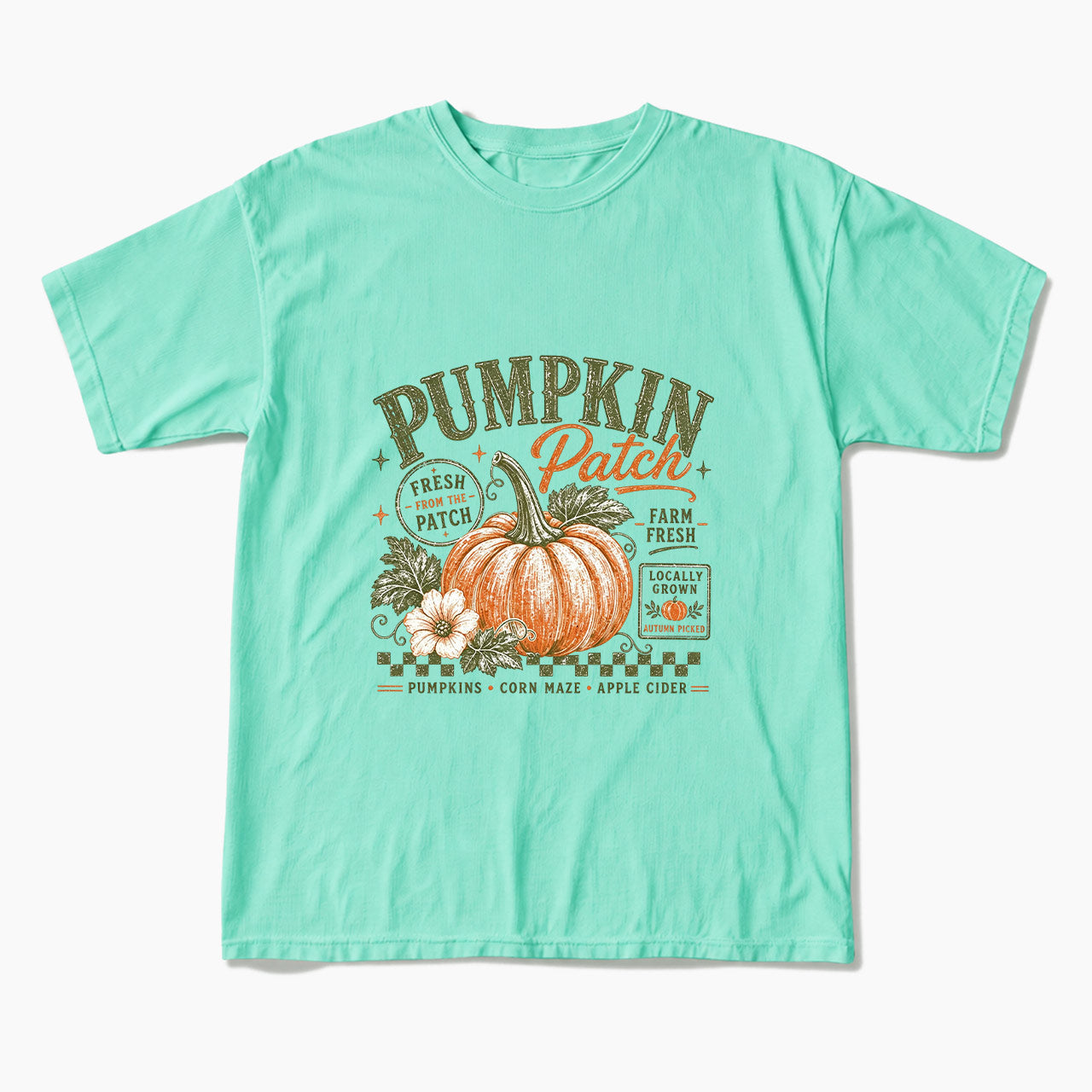 Retro Pumpkin Patch Halloween T Shirts