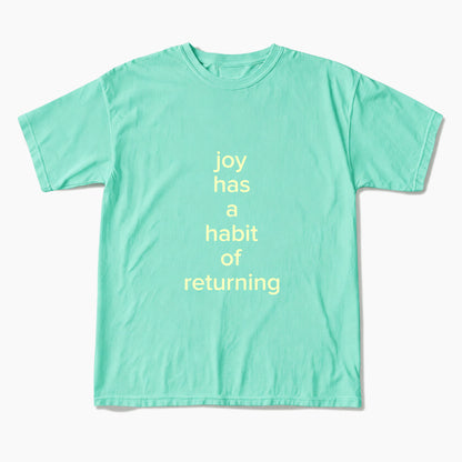Joy Has A Habit Of Returning T Shirts