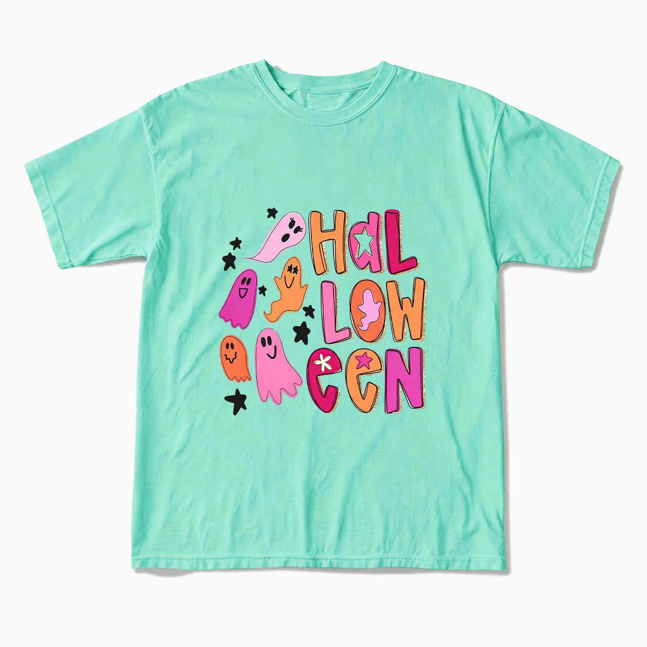 Ghost Doodle Halloween T Shirts