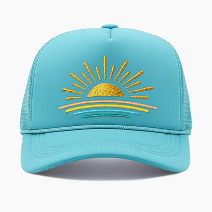 Embroidered Sunset Trucker Hat