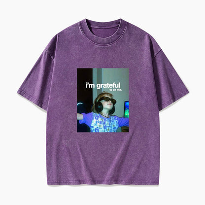 I am Grateful Aesthetic Washed Tees