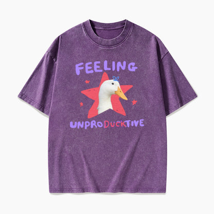 Feeling Unproducktive Washed Tees