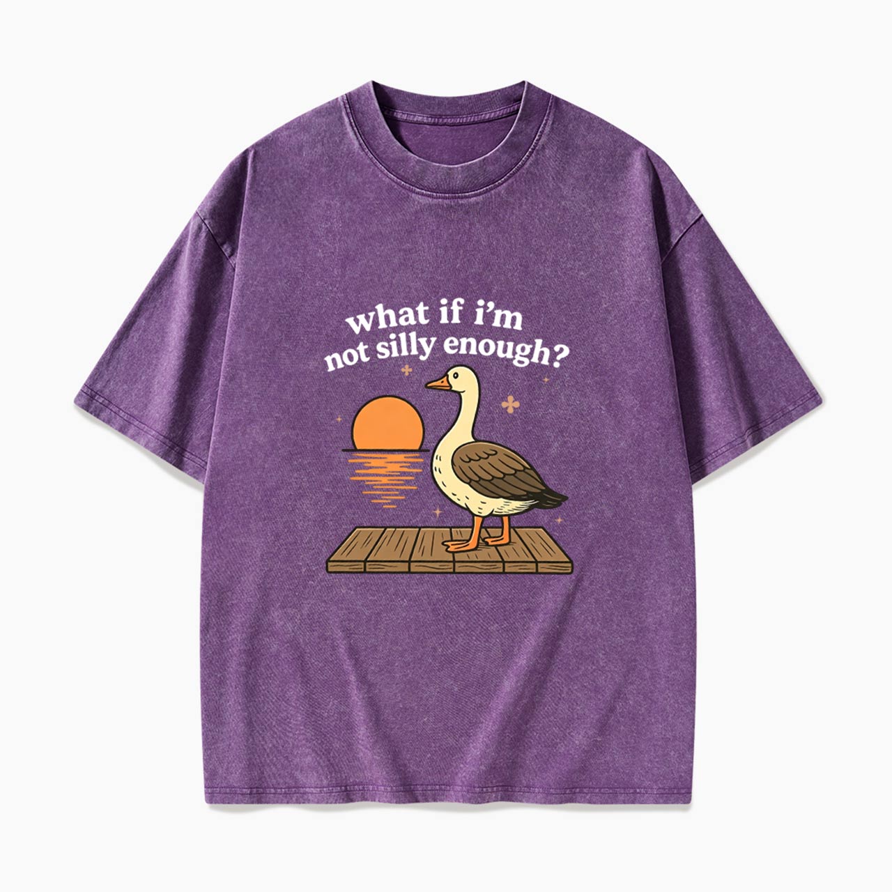 What If I am Not Silly Enough Goose Washed Tees